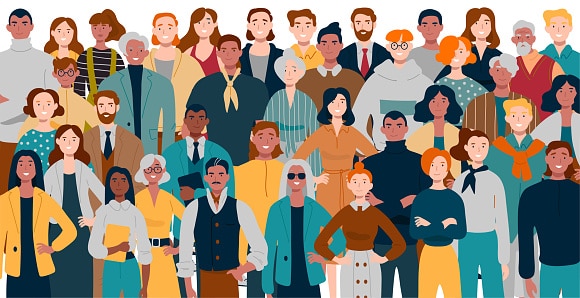 Illustration of multigenerational workforce