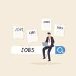 Illustration of job searching